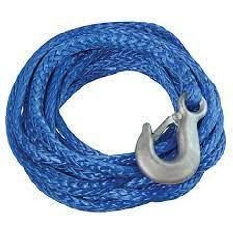 winch rope 7mm x 9m with snap hook