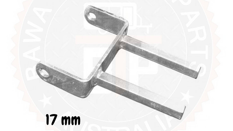 8 inch twin stem flat bracket galvanised
