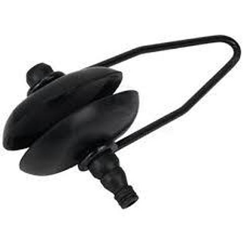 Flusher Outboard  Oval Rubber Ear Muff with Snap-on Tail