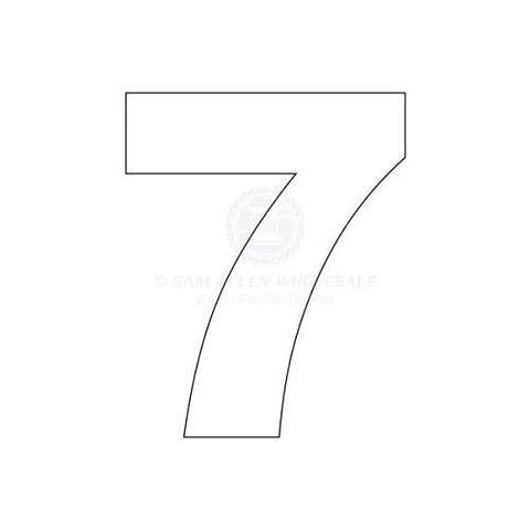 Letters & Numbers 8" (203mm) - 7 White